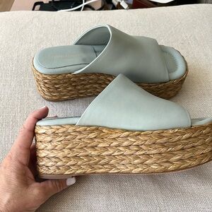 Free People NWT Paloma Barcelo Flatform Slide Blue Espadrille Pool Dance LOVE🌸❤️